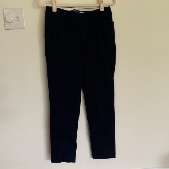 Brooks Brothers Pants - Brooks Brothers Navy Waffle Knit Cropped pant